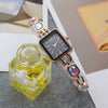 Women's Alloy Rectangle Dial Casual Midcentury Style Quartz Bracelet Watch