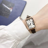 Women's Alloy Rectangular Leisure Watch With Roman Numerals