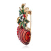 Women's Alloy Red Apple Brooch With Electroplating