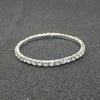 Women’s Alloy Rhinestone Bracelet Set Geometric Drop Shaped Multi Layer Elastic Single Row Diamond Look Bracelets