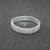 Women’s Alloy Rhinestone Bracelet Set Geometric Drop Shaped Multi Layer Elastic Single Row Diamond Look Bracelets