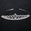 Women’s Alloy Rhinestone Crown Headband Handmade Princess Style Wedding Party Headwear