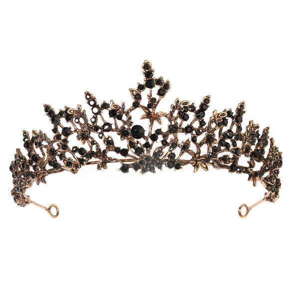 Women's Alloy Rhinestone Floral Vine Bridal Hair Crown Elegant Wedding Hair Accessory