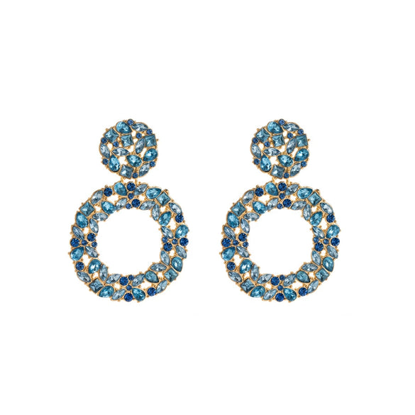 Women's Alloy Rhinestone Geometric Fashion Diamond Earrings