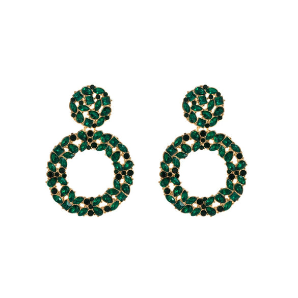 Women's Alloy Rhinestone Geometric Fashion Diamond Earrings