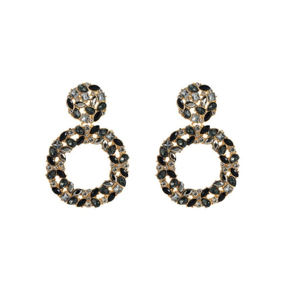 Women's Alloy Rhinestone Geometric Fashion Diamond Earrings