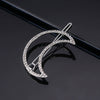 Women's Alloy Rhinestone Hair Side Clip With Fivepointed Star Heart And Moon Design Sparkling Bangs Hairpin Accessory