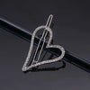 Women's Alloy Rhinestone Hair Side Clip With Fivepointed Star Heart And Moon Design Sparkling Bangs Hairpin Accessory