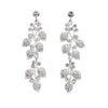 Women’s Alloy Rhinestone Leaf Heart Earrings Electroplated Elegant Party Banquet Jewelry