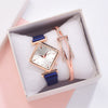 Women's Alloy Rhombus Quartz Watch Simple Personality Fashion With Printed Logo