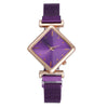 Women's Alloy Rhombus Quartz Watch Simple Personality Fashion With Printed Logo