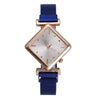 Women's Alloy Rhombus Quartz Watch Simple Personality Fashion With Printed Logo