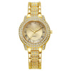Women's Alloy Roman Pattern Round Dial Quartz Watch Set