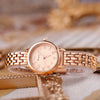 Women's Alloy Rose Gold Buckle Round Dial Fashionable Watch