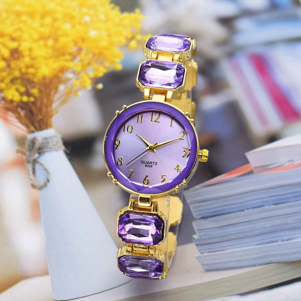 Women's Alloy Round Leisure Light Luxury Watch