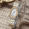 Women's Alloy Serpentine Watch Bracelet With Diamond Inlay And Stainless Steel Single Folding Buckle