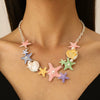 Women's Alloy Shell Long Necklace With Animal Zodiac Pattern And Electroplating Design