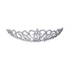 Women's Alloy Silver Plated Rhinestone Inlay Electroplated Bridal Wedding Cake Crown Hair Accessories