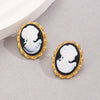 Women's Alloy Skull Tooth Hanging Earrings Retro Palace Style Electroplating