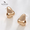 Women's Alloy Smooth Twisted Metal Irregular Electroplated Earrings Light Luxury High End