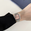 Women's Alloy Square Dial Bamboo Casual Quartz Watch