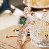 Women's Alloy Square Diamond Bracelet Quartz Watch Fashion Style