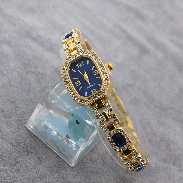Women's Alloy Square Diamondset Leisure Watch