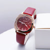 Women's Alloy Square Fashion Quartz Watch With Pu Strap And Diamondencrusted Design