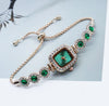 Women's Alloy Square Quartz Bracelet Watch Fashion Diamondencrusted