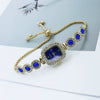 Women's Alloy Square Quartz Bracelet Watch Fashion Diamondencrusted