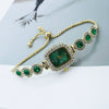 Women's Alloy Square Quartz Bracelet Watch Fashion Diamondencrusted