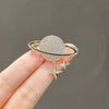 Women's Alloy Star Tassel Brooch Electroplated For Suit Jacket Woolen Coat Fashion Accessory