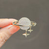 Women's Alloy Star Tassel Brooch Electroplated For Suit Jacket Woolen Coat Fashion Accessory