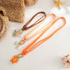 Women's Alloy Starfish Seashell And Fish Pendant Necklace With Handmade Nylon Rope Chain For Layered Vacation Style