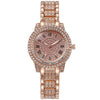 Women's Alloy Steel Quartz Watch With Starry Sky Pattern And Roman Digital Fashion Style