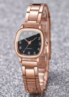 Women's Alloy Strap Round Dial Quartz Watch Simple And Versatile Style