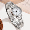 Women's Alloy Strap Round Dial Quartz Watch Simple And Versatile Style