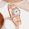 Women's Alloy Strap Round Dial Quartz Watch Simple And Versatile Style