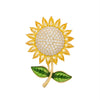 Women's Alloy Sunflower Crystal Brooch With Electroplating Treatment