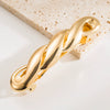 Women's Alloy Twist Bow Spring Clip Hair Accessories With Electroplating