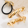 Women's Alloy Twist Bow Spring Clip Hair Accessories With Electroplating