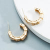 Women's Alloy Ushaped Earrings Simple Fashion Electroplated Jewelry For Wholesale
