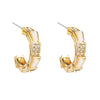 Women's Alloy Ushaped Earrings Simple Fashion Electroplated Jewelry For Wholesale