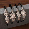 Women's Alloy Velvet Headband With Pearl Butterfly And Rhinestone Electroplated