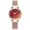Women's Alloy Watch Set With Magnet Buckle And Round Dial Leisure Style