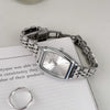 Women's Alloy Watch With Rectangle Dial And Stainless Steel Clasp French Retro Elegant Style