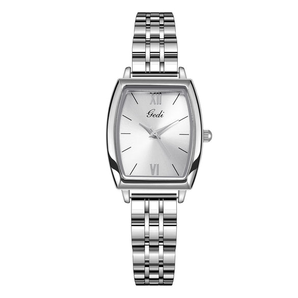 Women's Alloy Watch With Rectangle Dial And Stainless Steel Clasp French Retro Elegant Style