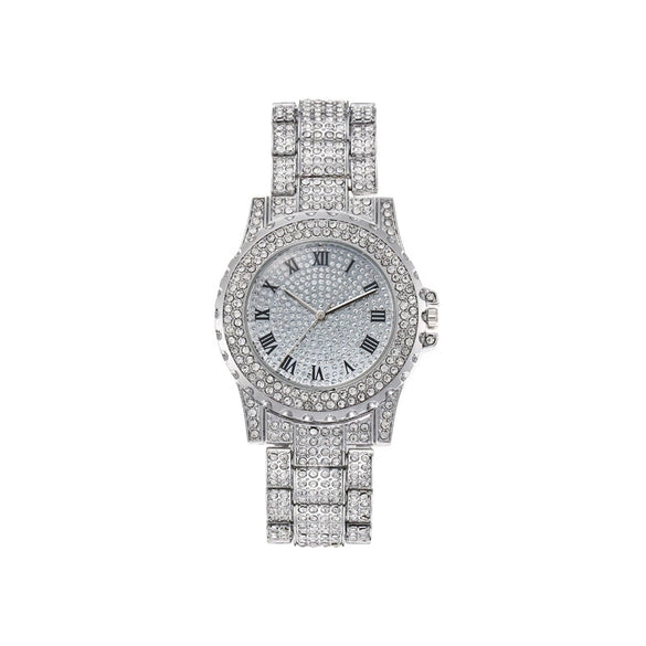Women's Alloy Watch With Round Dial And Stainless Steel Clasp Leisure Style