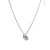 Women's Alloy Water Drop Lava Necklace With U Shaped Pendant Electroplated Cross Chain Trendy Light Luxury Clavicle Chain