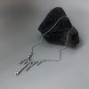 Women's Alloy Water Drop Lava Necklace With U Shaped Pendant Electroplated Cross Chain Trendy Light Luxury Clavicle Chain